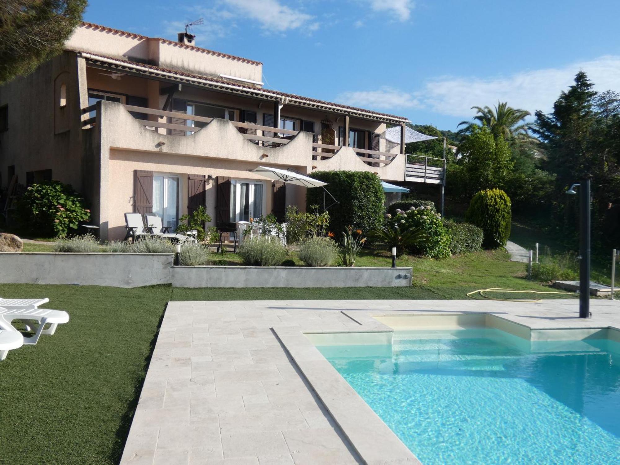 Corsicadream Arone Superbe Appartement Dans Villa, Vue Panoramique Mer, Piscine, Proche Porticcio Pietrosella Zewnętrze zdjęcie