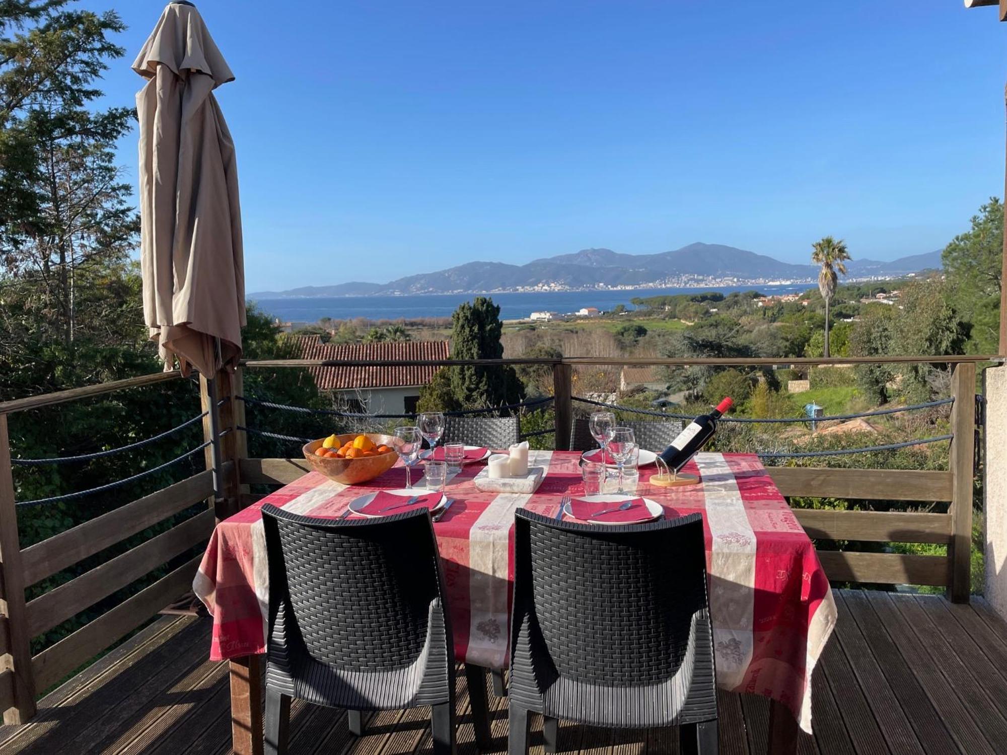 Corsicadream Arone Superbe Appartement Dans Villa, Vue Panoramique Mer, Piscine, Proche Porticcio Pietrosella Zewnętrze zdjęcie